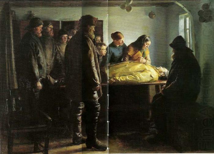 Michael Ancher den druknede china oil painting image